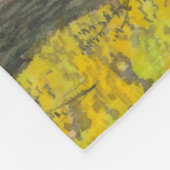 Herfst golden in een eikenbos fleece deken (Hoek)