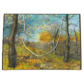 Herfst golden in een eikenbos groot cadeauzakje (Voorkant)