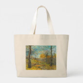 Herfst golden in een eikenbos grote tote bag (Achterkant)