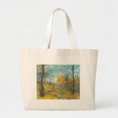 Herfst golden in een eikenbos grote tote bag (Voorkant)