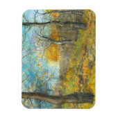 Herfst golden in een eikenbos magneet (Verticaal)