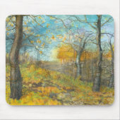 Herfst golden in een eikenbos muismat (Voorkant)