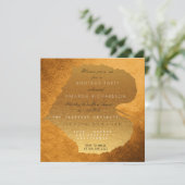 Herfst Golden Leaves Birthday Kaart (Staand voorkant)