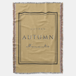 Herfst Golden Moments Deken-Gezellige Herfst Home Deken