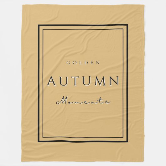 Herfst Golden Moments Fleece Deken-Gezellige Herfs (Voorkant)
