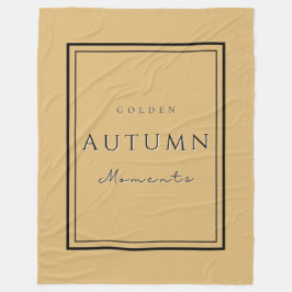 Herfst Golden Moments Fleece Deken-Gezellige Herfs Deken