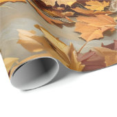 Herfst Golden Retriever Decoupage Cadeaupapier (Rol Hoek)