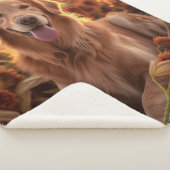 Herfst Golden Retriever Sherpa Deken (3/4)