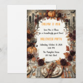 Herfst gothic dinerfeest uitnodiging (Voorkant / Achterkant)