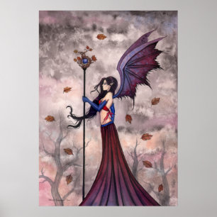 Herfst Gothic Sprookje Vampier Poster