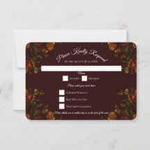 Herfst Gothic Wedding Rustic Oranje maroon