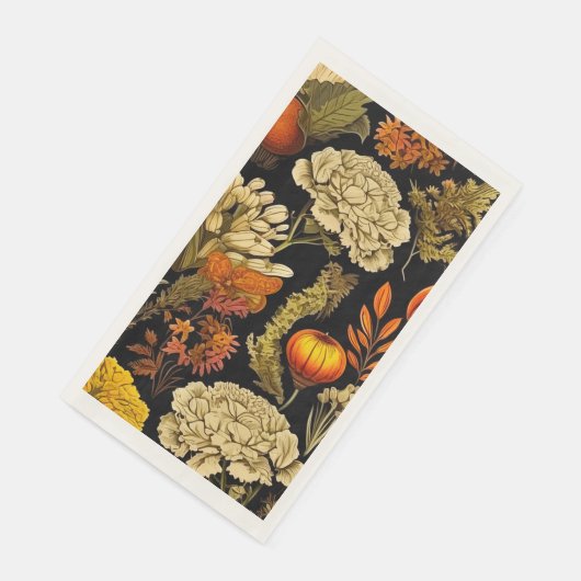 Herfst Gotische Bloemen Gastdoeken Servet (Hoek)
