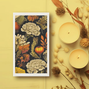 Herfst Gotische Bloemen Gastdoeken Servet