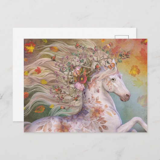 Herfst Goud Briefkaart (Voorkant / Achterkant)