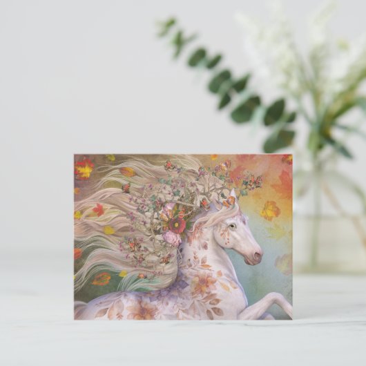 Herfst Goud Briefkaart (Staand voorkant)