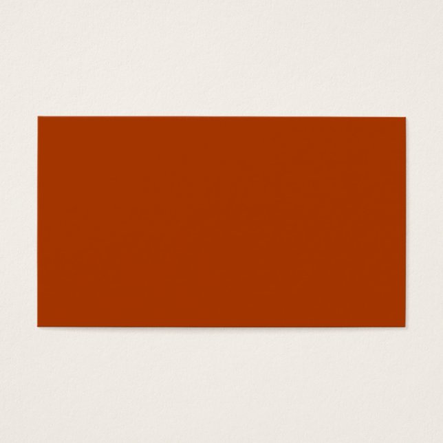 Herfst Goud Diep Roest Sinaasappel Alleen Kleur Visitekaartjes (Voorkant)