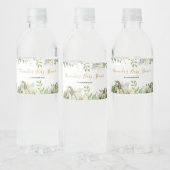 Herfst Goud en Witte Pompoen Waterfles Labels Etiket (Flessen)