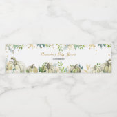 Herfst Goud en Witte Pompoen Waterfles Labels Etiket (Enkel label)