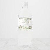 Herfst Goud en Witte Pompoen Waterfles Labels Waterfles Etiket (Voorkant)