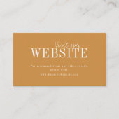 Herfst goud moderne typografie website Kaart invoe Plaatskaartje (Voorkant)