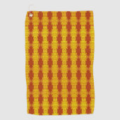Herfst Goud Tribal Golfhanddoek (Voorkant)