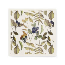 Herfst Gouden Bladeren & Blauwe Bessen