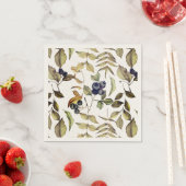 Herfst Gouden Bladeren & Blauwe Bessen Servet (Insitu)