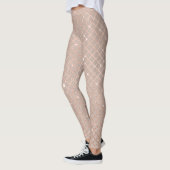 Herfst gouden bladeren: bloemmotief leggings (Links)