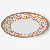 Herfst Gouden Bladeren Botanisch Papieren Bordje (Gekanteld)