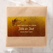 Herfst Gouden bladeren Bruiloft Etiket (Insitu)