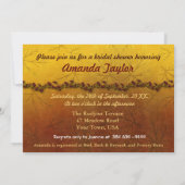 Herfst Gouden bladeren Bruiloft Kaart (Achterkant)