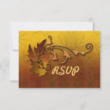 Herfst Gouden bladeren Bruiloft