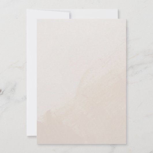 herfst gouden bloemen huwelijksuitnodiging kaart (Achterkant)