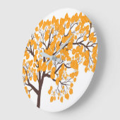 Herfst Gouden Boom Wandklok  (Hoek)