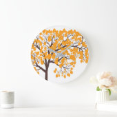 Herfst Gouden Boom Wandklok  (Huis)