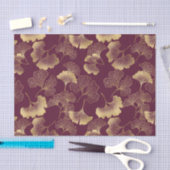 Herfst Gouden Ginkgo Blad Patroon Tissuepapier (Craft)