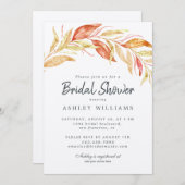 Herfst Gouden Loof Bruiloft Uitnodiging (Voorkant / Achterkant)