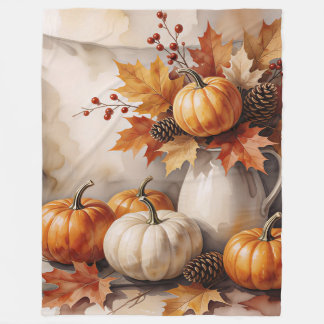 Herfst Gouden Moderne Thanksgiving Collectie Fleece Deken