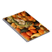 Herfst Gourd Achtergrond Notitieboek (Rechterzijde)
