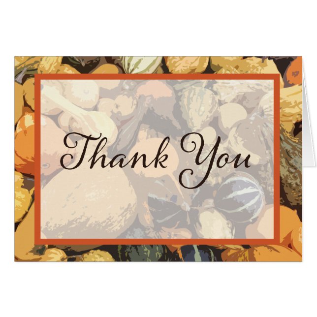  Herfst Gourd Hartelijk dank (Voorkant Horizontaal)