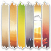 Herfst Gradient Washi Tape Planner Stickers (Voorkant)
