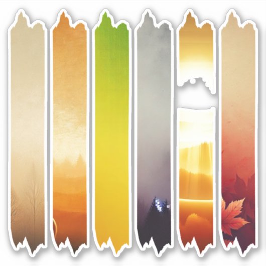 Herfst Gradient Washi Tape Planner Stickers (Voorkant)