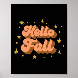 Herfst grafische T - shirts - Hallo Herfst Poster