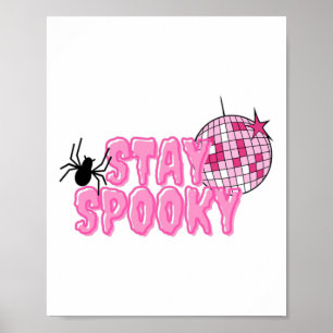 Herfst grafische T - shirts - Spooky Disco Party Poster