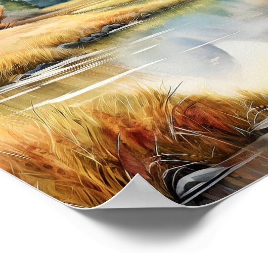 Herfst Grand Teton National Park Schilderij Print (Hoek)