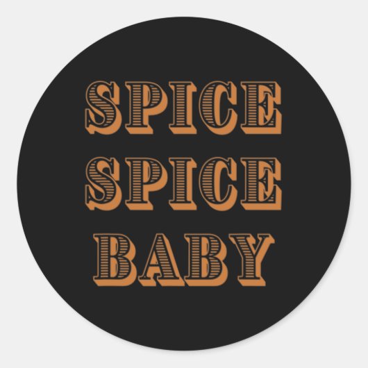 Herfst Graphic T - shirts - Spice By Ronde Sticker (Voorkant)