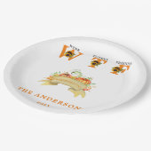 Herfst Grappig WTF Zonnebloemen Thanksgiving Feest Papieren Bordje (Gekanteld)