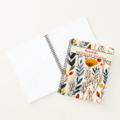 Herfst Grassen en Wildflower Floral Notitieboek (Binnen)