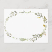 Herfst Greenery Floral Pumpkin Informatiekaartje (Achterkant)