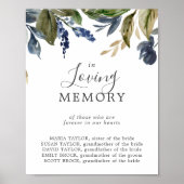 Herfst Greenery in het liefhebben van het Memorial Poster (Voorkant)